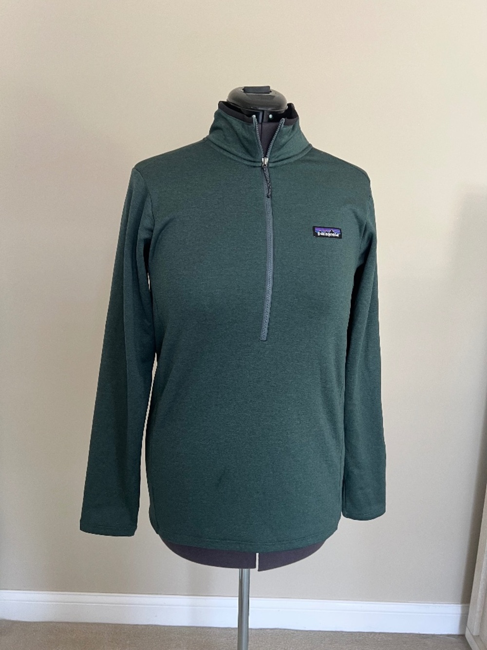 Patagonia R1 1/4 Zip Pullover Green Women's Jacket Size L